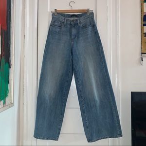 Uniqlo wide-leg high rise jeans